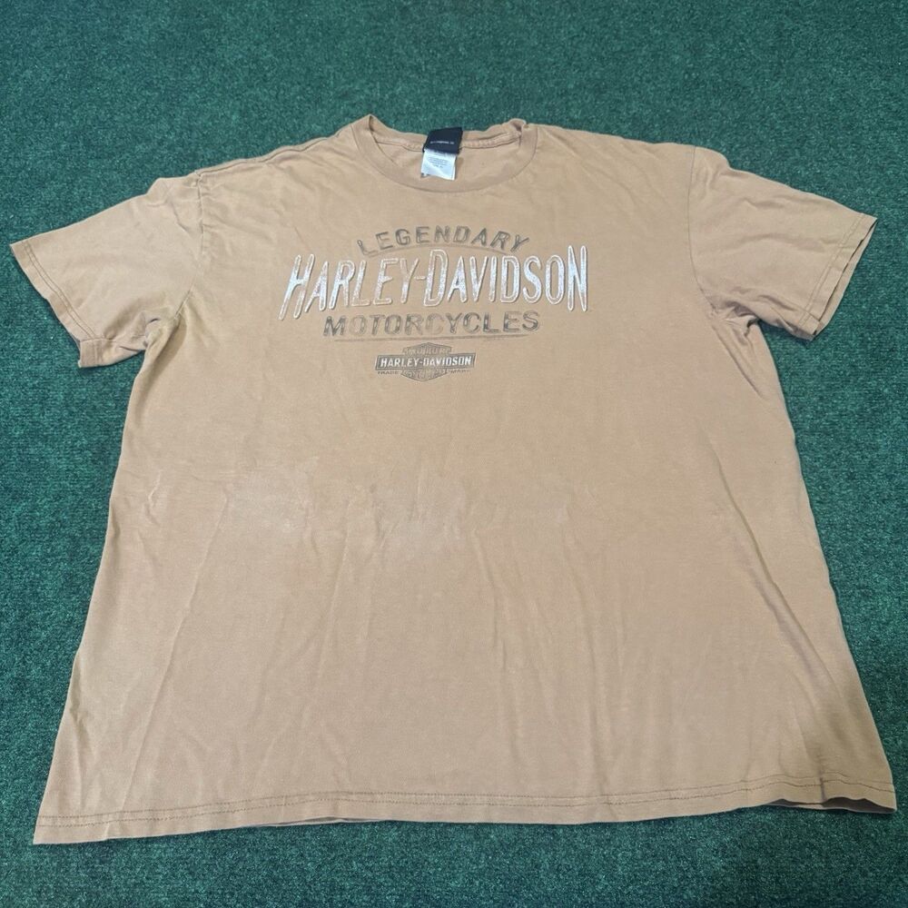 Harley-Davidson Legendary Motorcycles Tee XL Southern Devil Georgia Tan